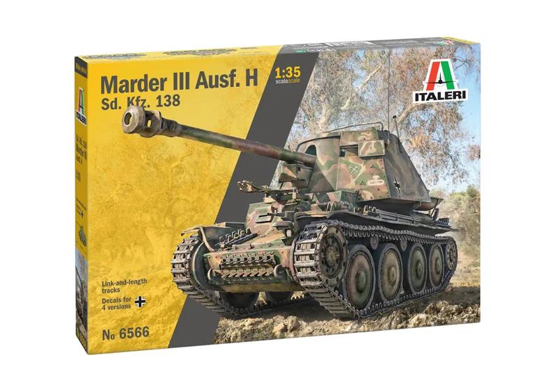 Italeri 1/35 SD Kfz 138 Marder III Ausf H Model Kit — official product photo 1