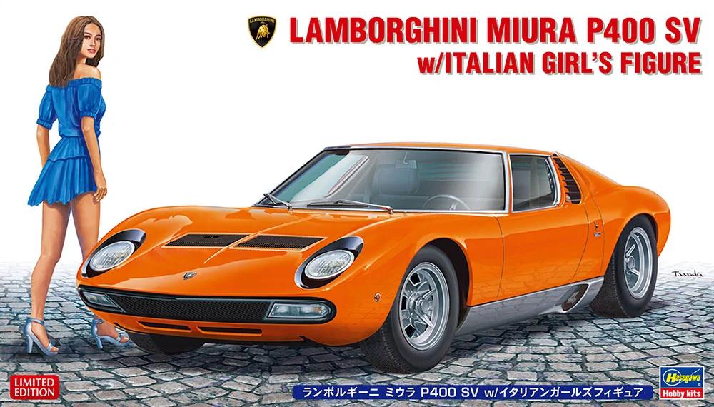 Hasegawa 1/24 Lamborghini Miura P400 Sv Model Kit — official product photo 1