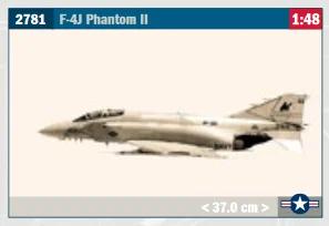 Italeri 1/48 F4j Phantom II Fighter Model Kit — box art