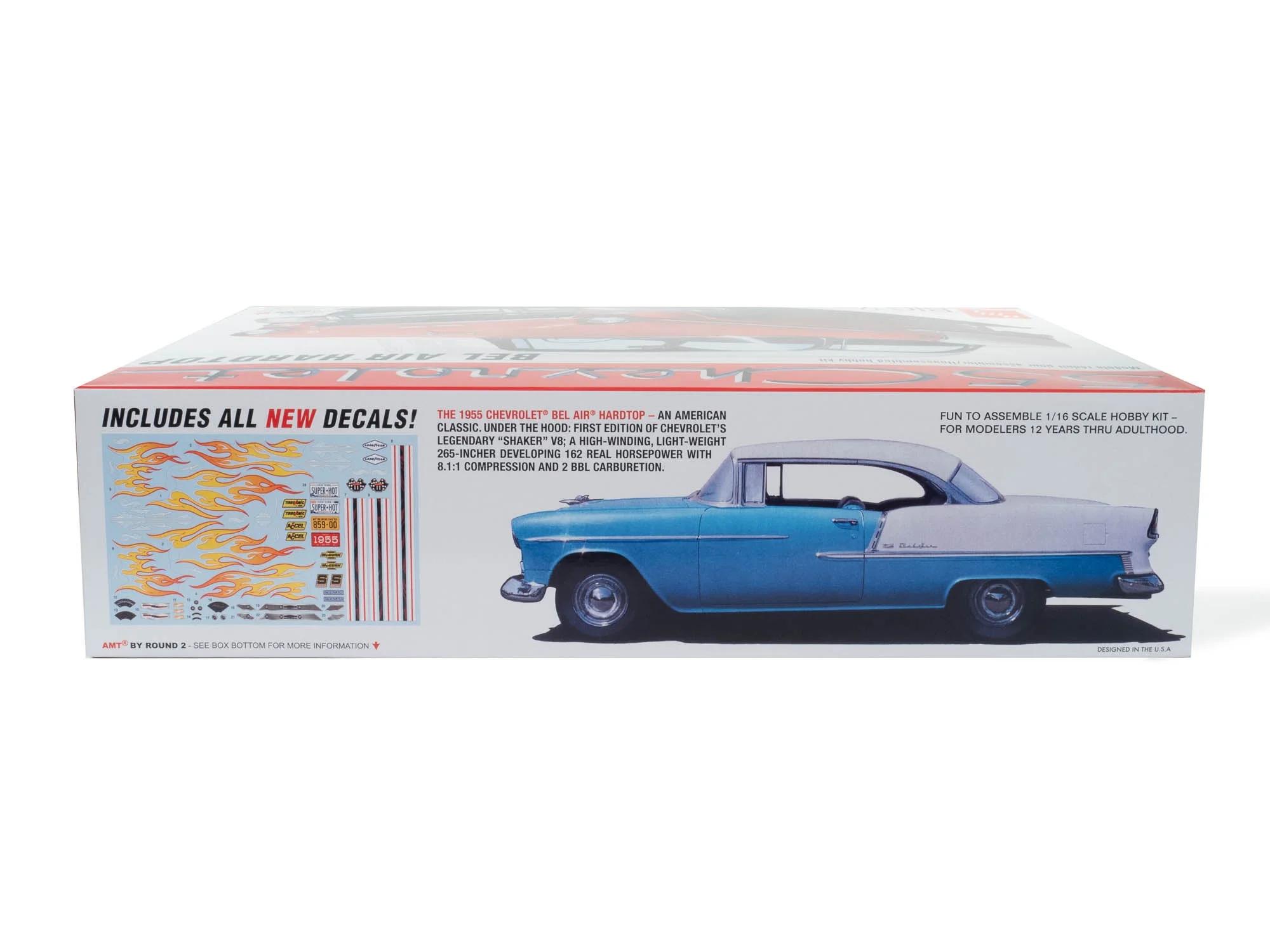 AMT 1/16 55 Chevy Bel Air Hardtop Model Kit — official product photo 2