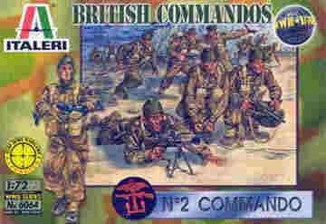 Italeri 1/72 WWII British Commandos Model Kit — box art