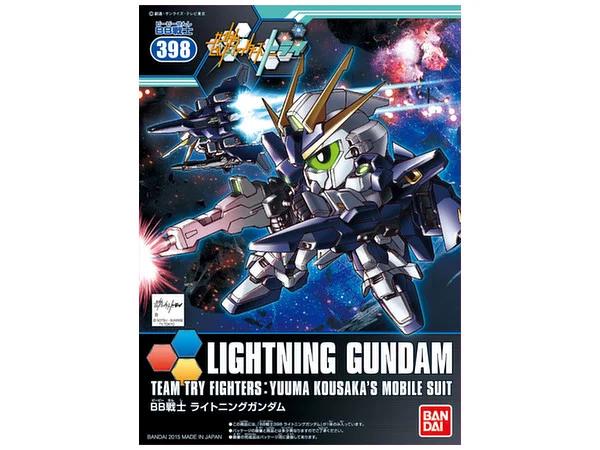 Bandai SD BB 398 Lightning Build Fightertry Model Kit — box art