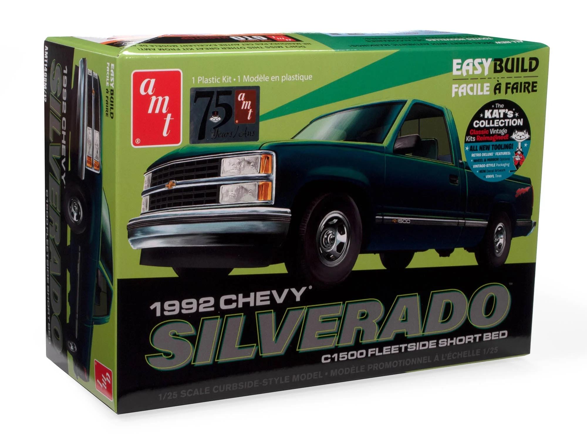 AMT 1/25 92 Chevy Silverado Shortbed P U Model Kit — official product photo 1