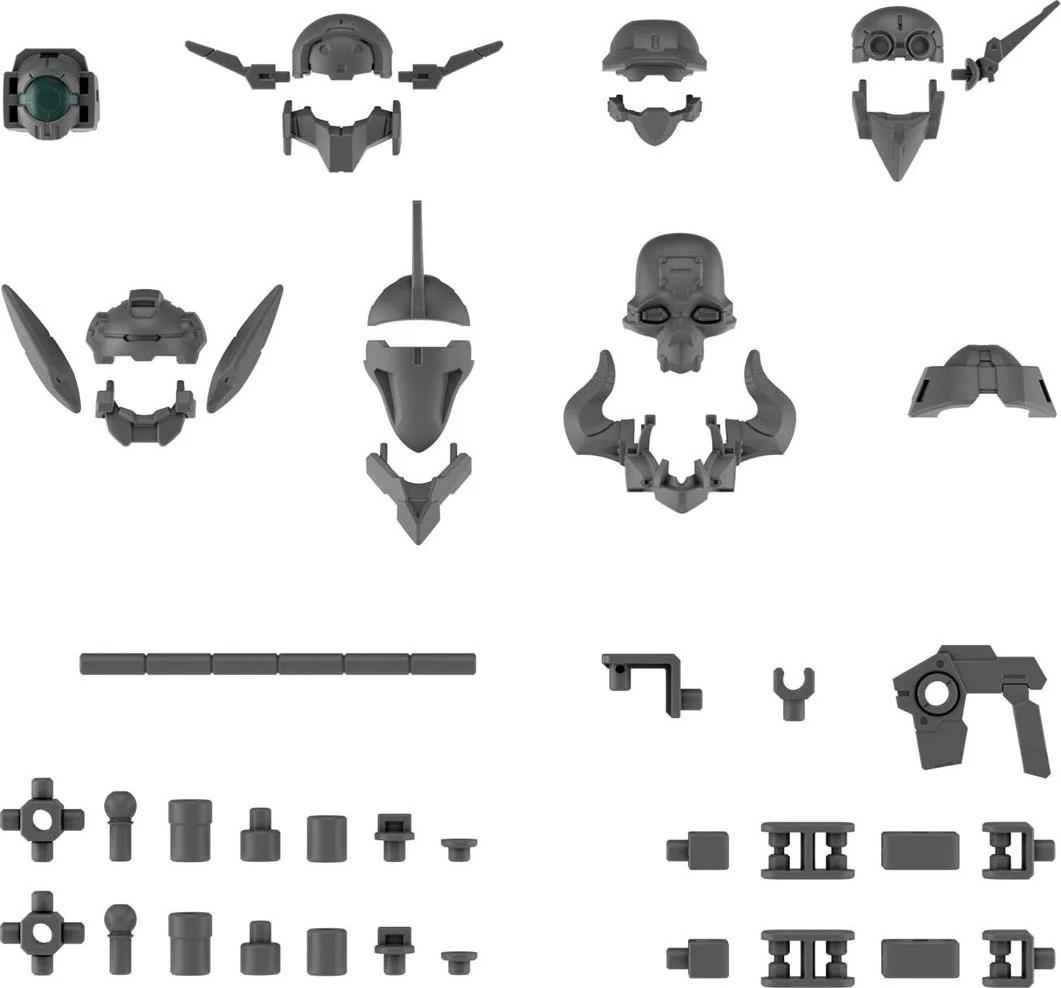Bandai 1/144 30MM Option Parts Set 5 Custom Heads Model Kit — product photo