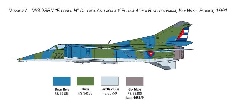 Italeri 1/48 Mig-27 Mig-23bn Flogger Model Kit — official product photo 3