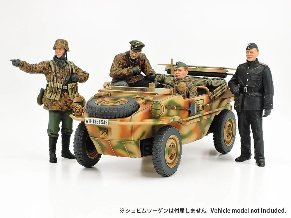 Tamiya 1/35 Schwimmwagen Figure Set Model Kit — official product photo 2