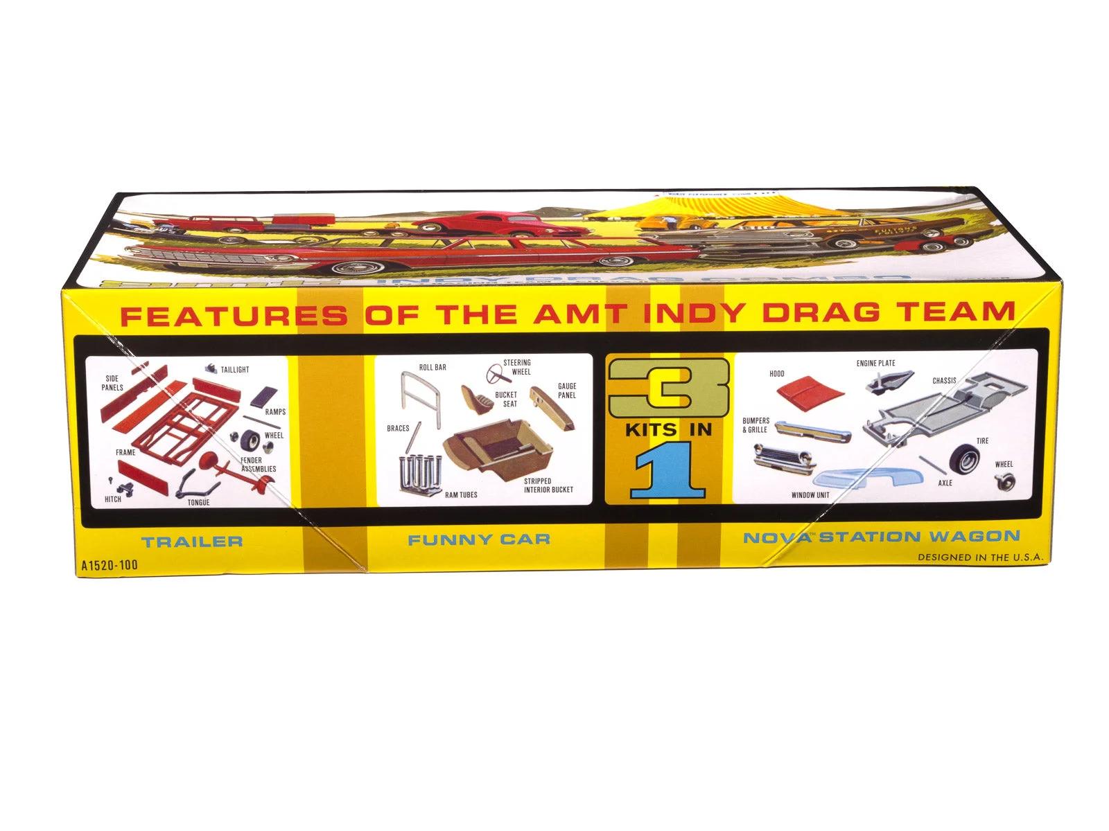 AMT 1/25 Indy Drag Combochevy II Fc Trailer Model Kit — official product photo 2