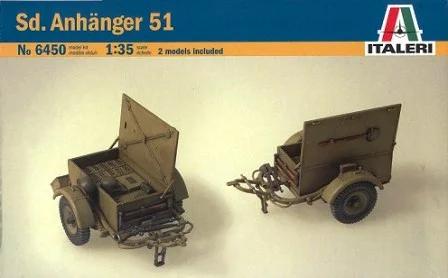 Italeri 1/35 SD Anhanger 51 Model Kit — box art