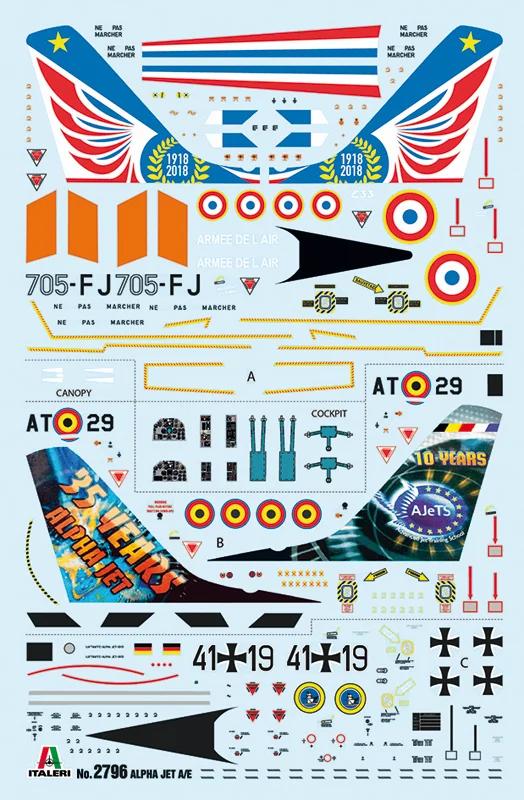Italeri 1/48 Alpha Jet E Model Kit — official product photo 3