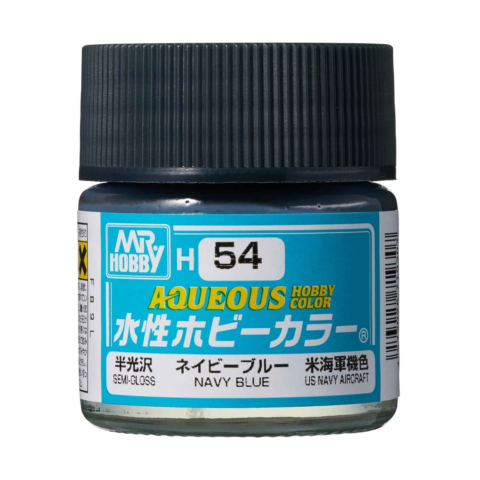 Mr. Hobby Aqueous Hobby Color Navy Blue (H54) 10 ml — official product photo 1