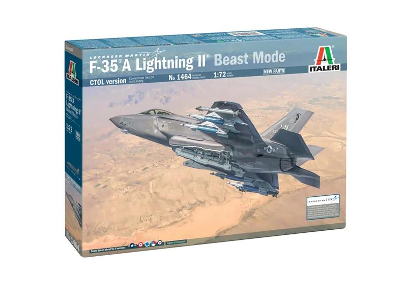 Italeri 1/72 F-35A Lightning II Beast Mode Model Kit — official product photo 1