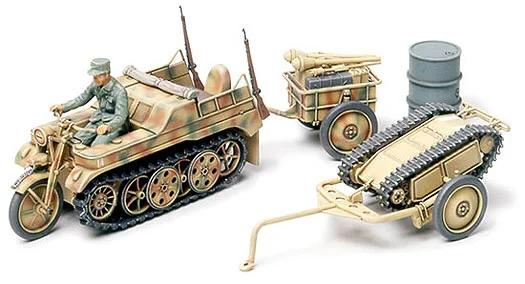 Tamiya 1/48 Kettenkrad W Cart Goliath Model Kit — box art