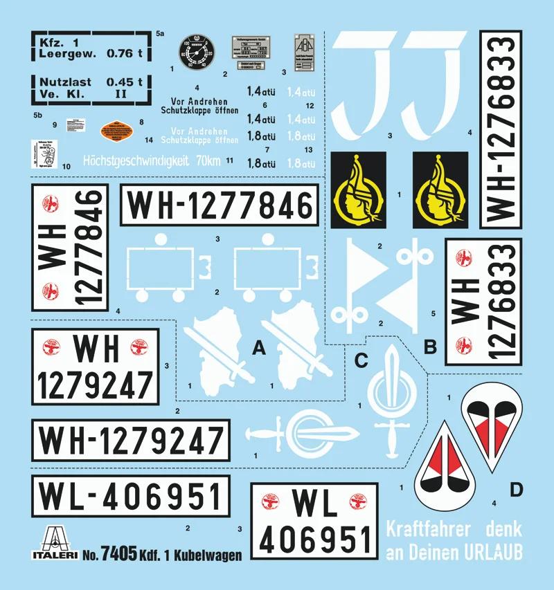 Italeri Kdf 1 Typ 82 Kubelwagen 1 9 Model Kit — official product photo 2