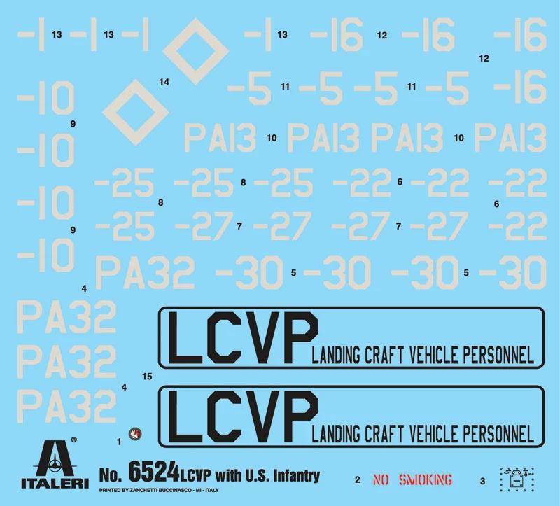 Italeri 1/35 Lcvp US Infantry Model Kit — official product photo 2