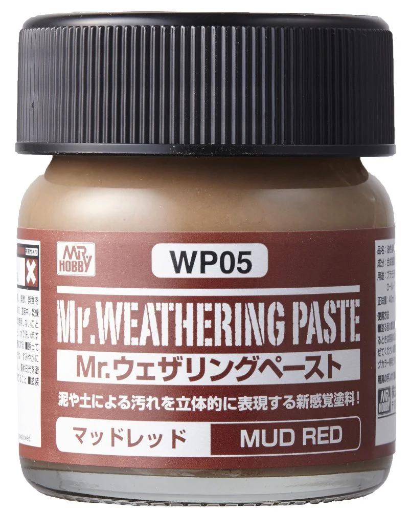 Mr. Hobby Weathering Paste Mud Red (WP05) 40 ml — official product photo 1
