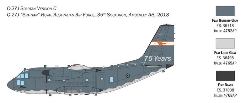 Italeri 1/72 C-27J G 222 Spartan Model Kit — official product photo 6