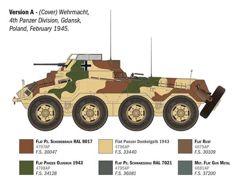 Italeri 1/35 SD Kfz 234 1 Model Kit — official product photo 3