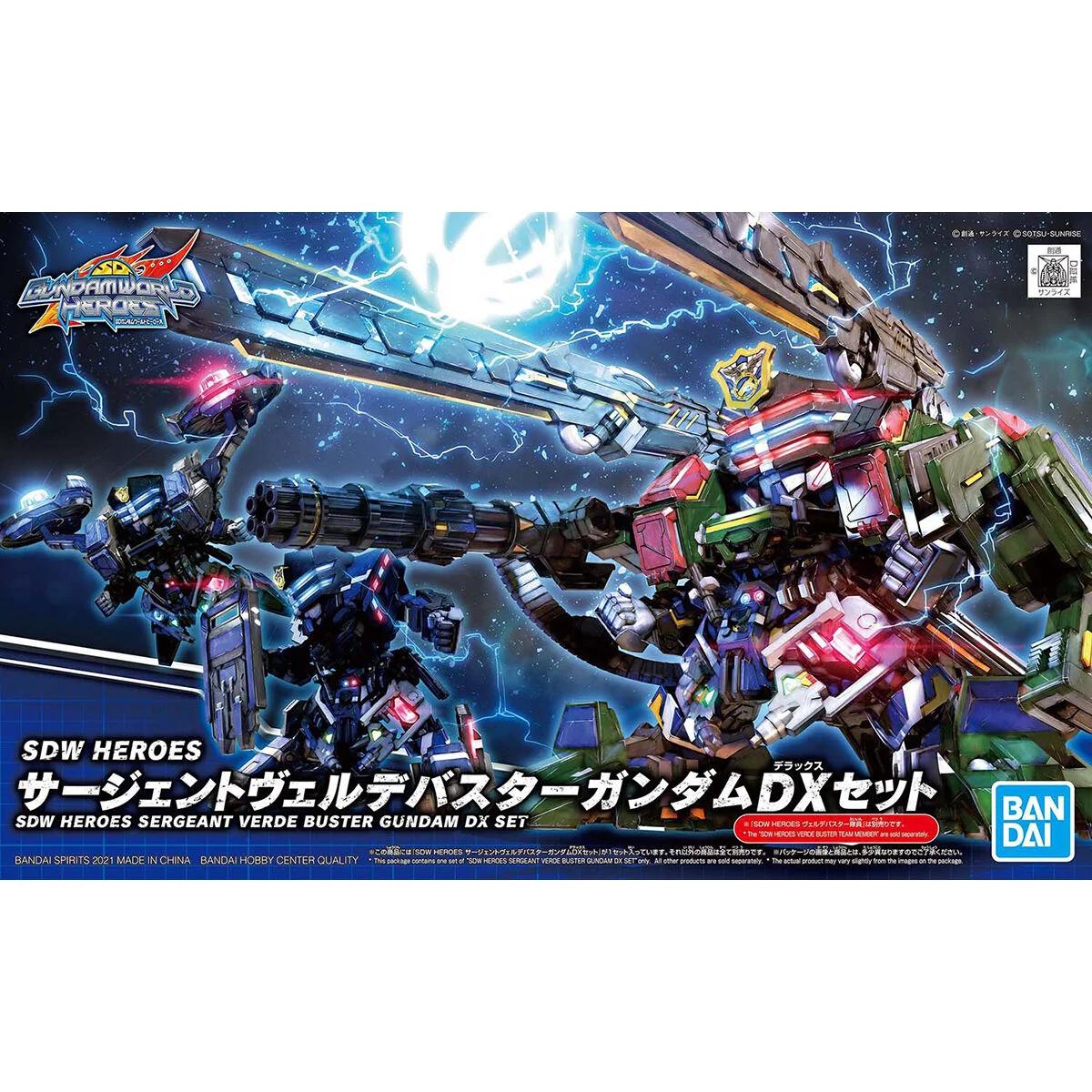 Bandai Heros Sergeant Verde Buster Dxset Model Kit — official product photo 4