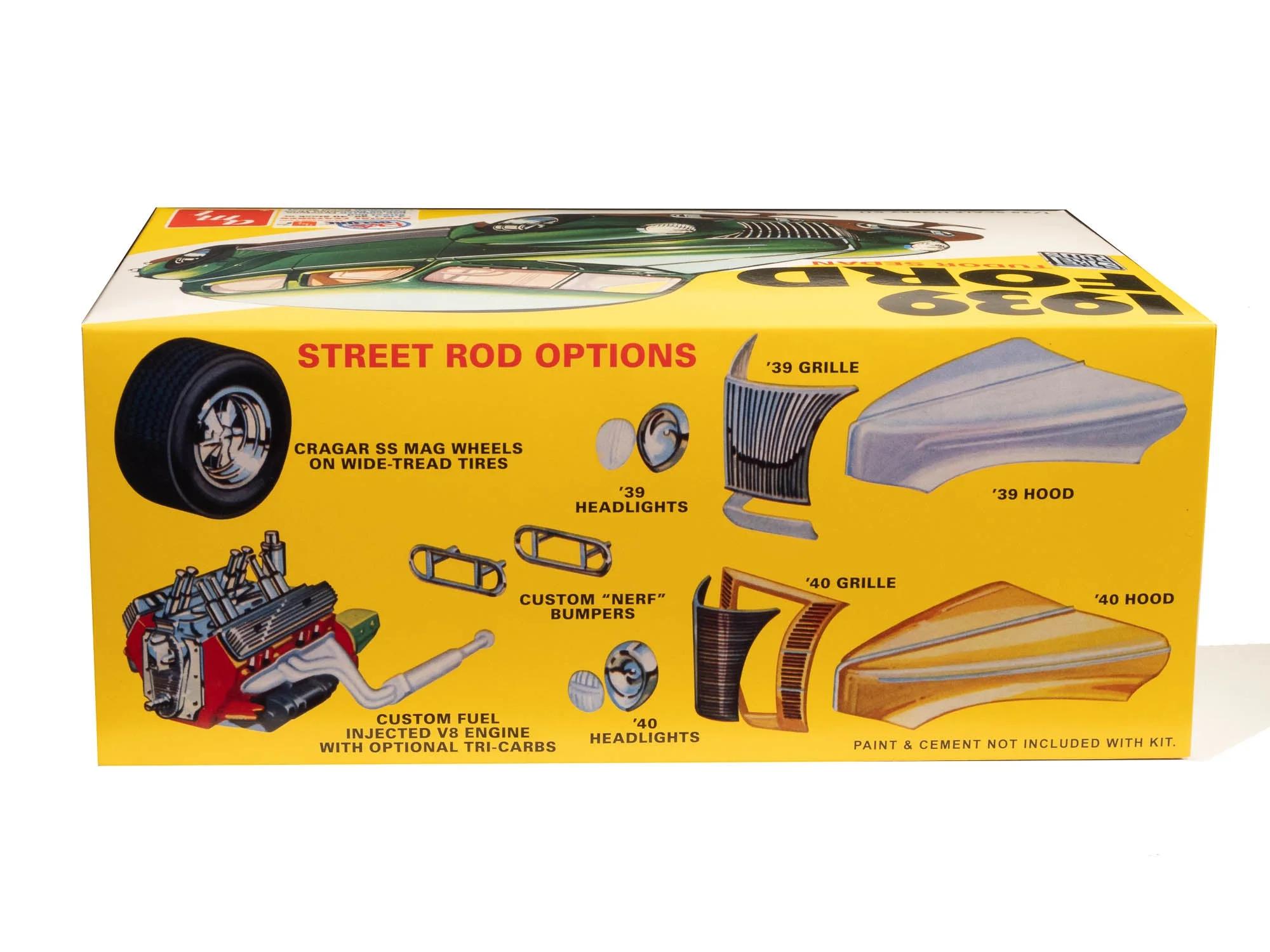 AMT 1/25 39 Ford Sedan Street Rod Model Kit — official product photo 3