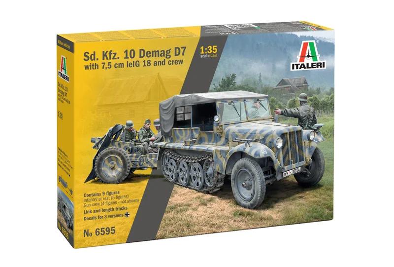 Italeri 1/35 SD Kfz 10 Demag W Le Ig18 Model Kit — official product photo 1