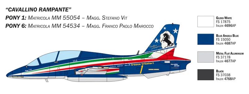Italeri 1/72 Macchi Mb 339 60th Pan Anniv Model Kit — official product photo 4