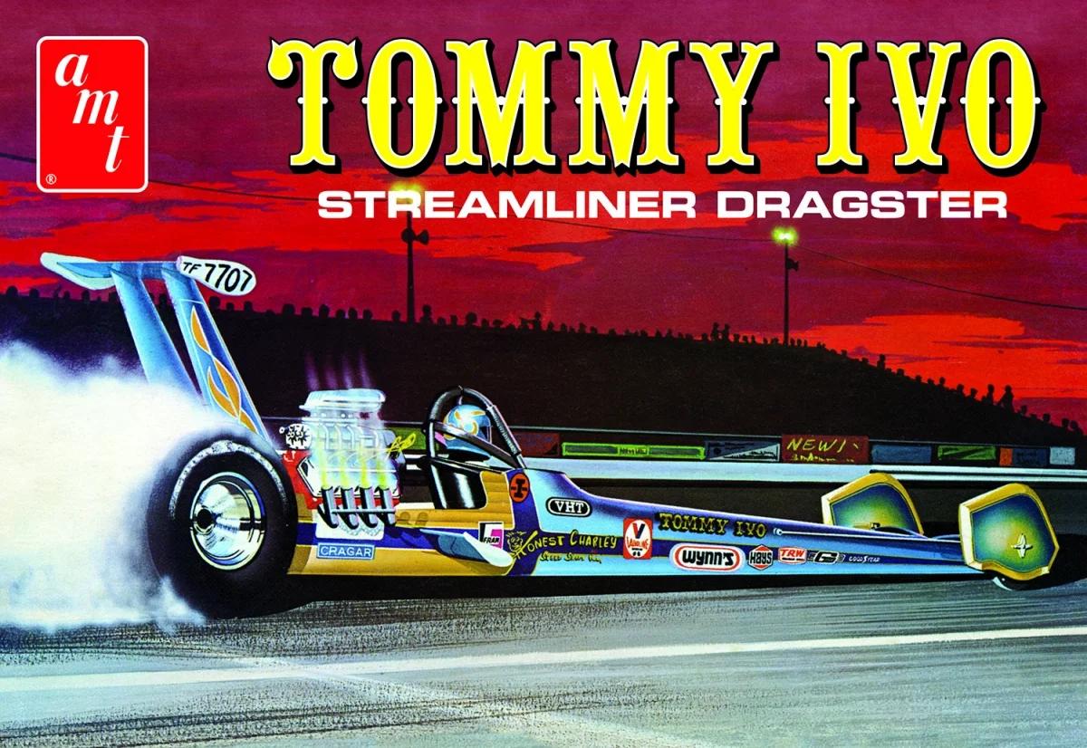 AMT 1/25 Tommy Ivo Streamliner Dragster Model Kit — box art