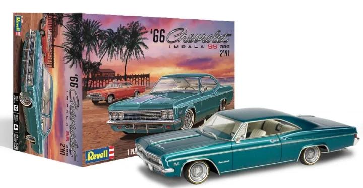 Revell 1/25 66 Chevy Impala Ss 396 2n1 Model Kit — box art