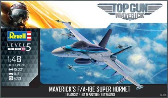 Revell 1/48 A-18E Mavericks F Hornet Top Gun Model Kit — box art