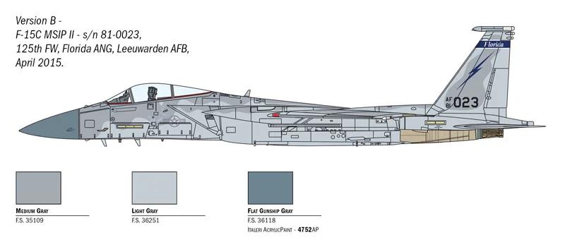 Italeri 1/72 F15c Eagle Aircraft Model Kit — official product photo 5