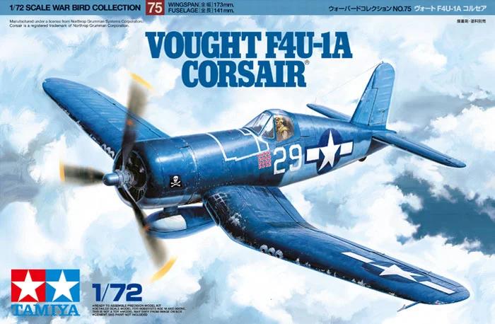 Tamiya 1/72 Vought F4u-1a Corsair Model Kit — official product photo 1