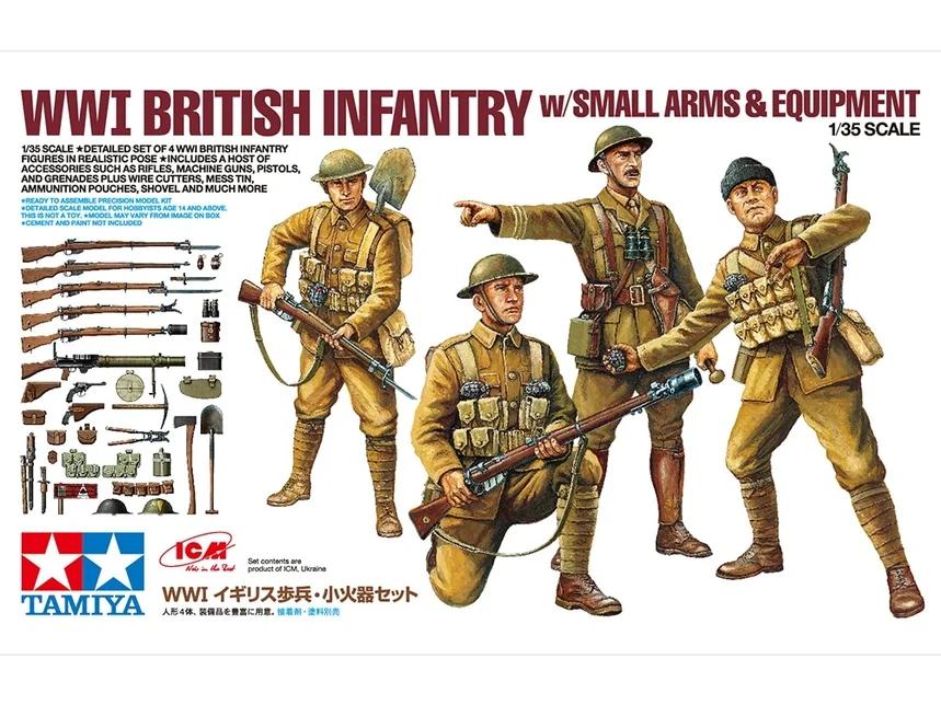 Tamiya 1/35 Ww-i Brit Infantry W Arms Model Kit — official product photo 1