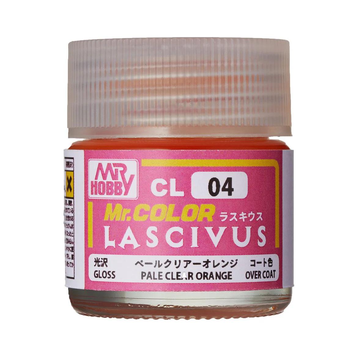 Mr. Hobby Mr. Color Lascivus Pale Clear Orange (CL04) 10 ml — official product photo 1