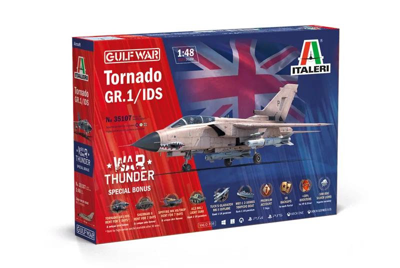 Italeri 1/48 War Thunder Tornado Gr 1 Ids Gulf Model Kit — box art