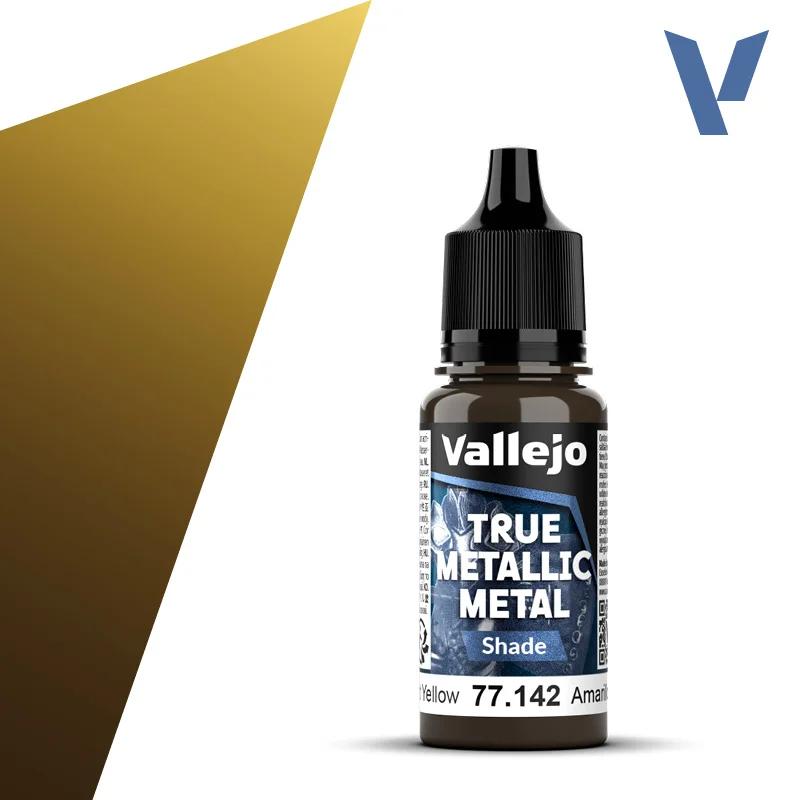 Vallejo True Metallics Radiant Yellowshade6pk — product photo