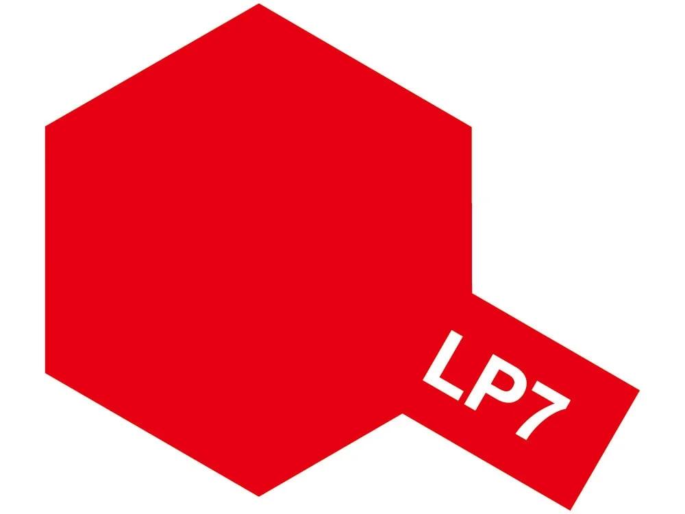 Tamiya LP-7 Lacquer Pure Red — official product photo 1