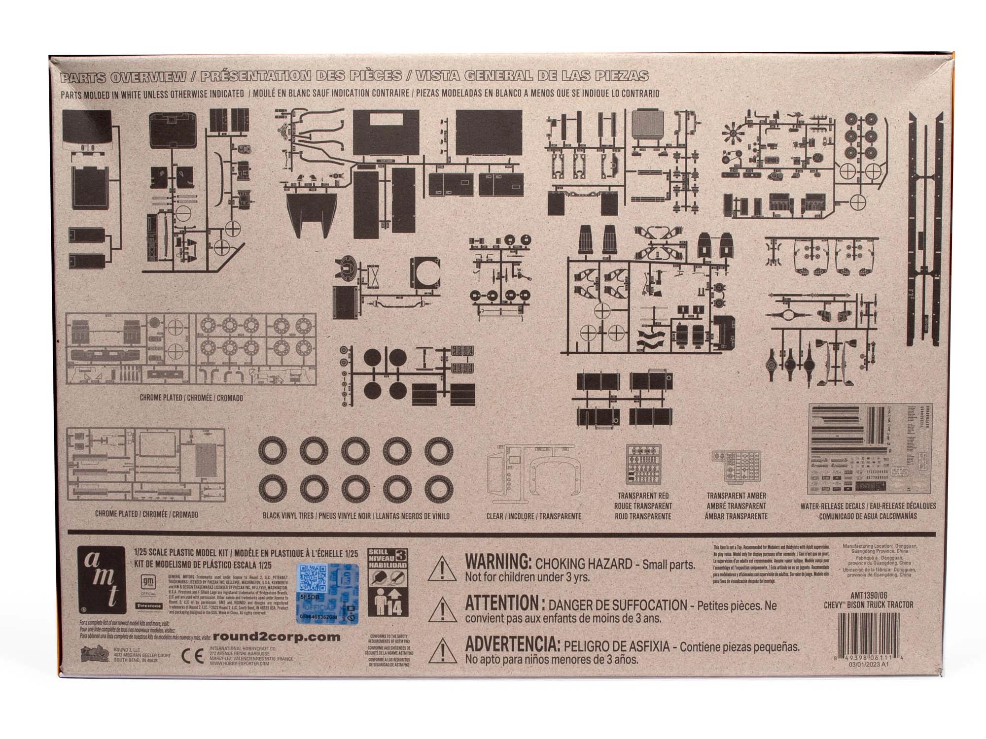 AMT 1/25 Chevrolet Bison Conventional Tractr Model Kit — official product photo 2