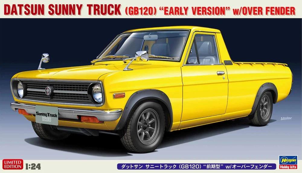 Hasegawa 1/24 Datsun Sunny Gb120 Early W Overfend Model Kit — box art