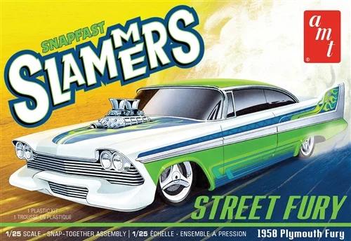 AMT 1/25 58 Ply Street Fury Slammers Model Kit — box art