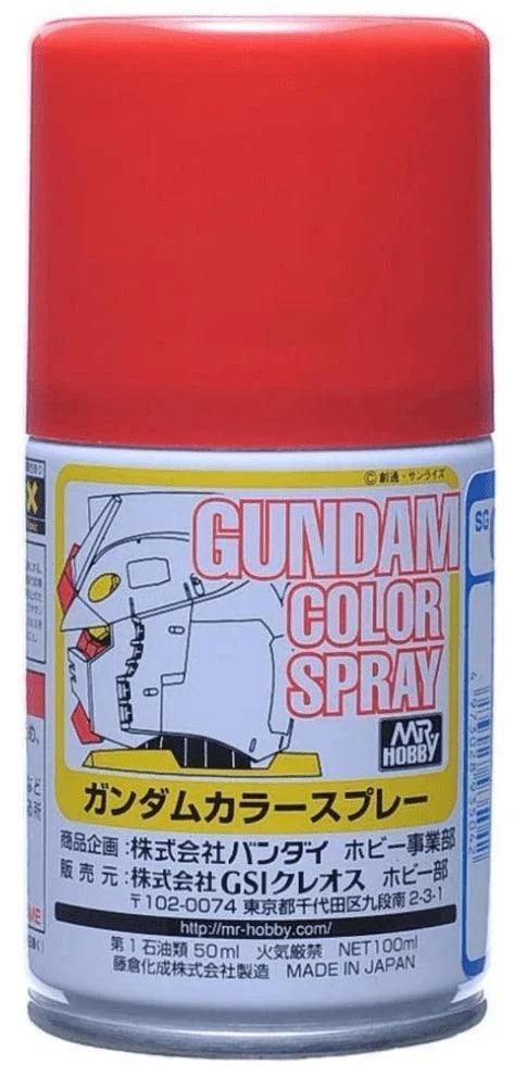 Mr. Hobby SG04 Gundam Color MS Red Spray 100ml (Semi-Gloss) — product photo