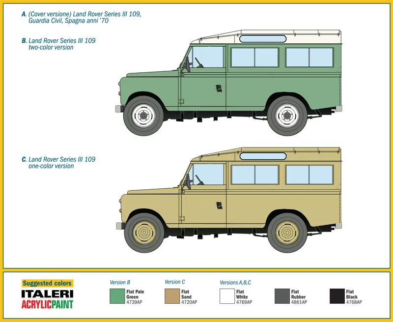 Italeri Land Rover Series III Model Kit — official product photo 5