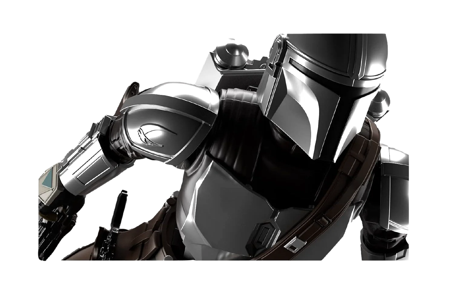 Bandai Mandalorian Baskar Armor 1 12silvr Model Kit — official product photo 3