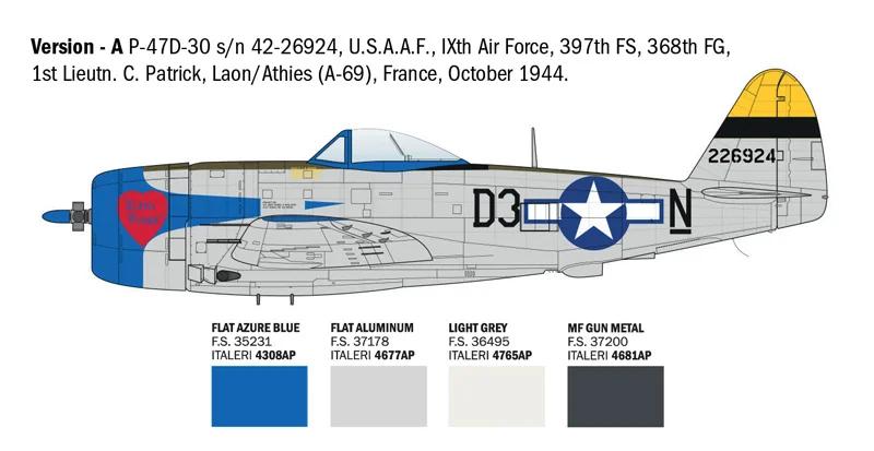 Italeri 1/48 P-47D Thunderbolt Eto Model Kit — official product photo 4