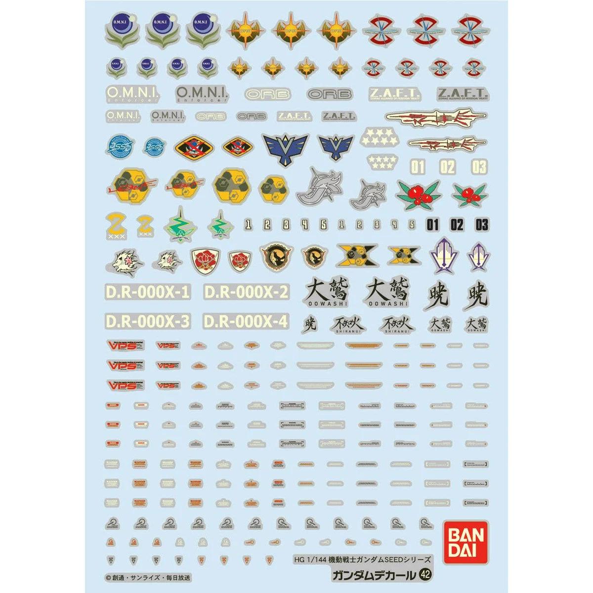 Bandai GD-42 Seed Decal 1p — official product photo 1