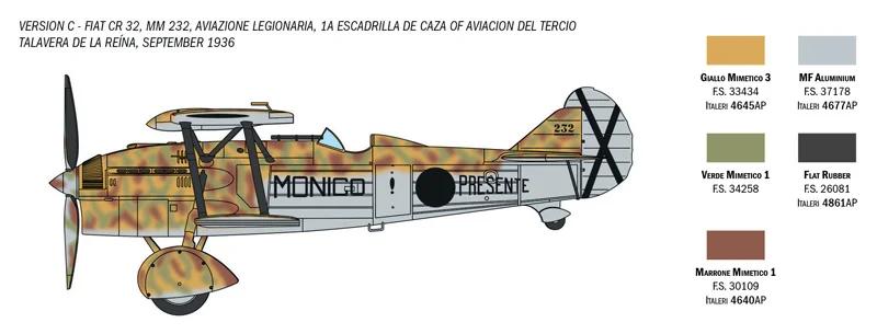 Italeri 1/72 Fiat Cr32 Freccia Model Kit — official product photo 4