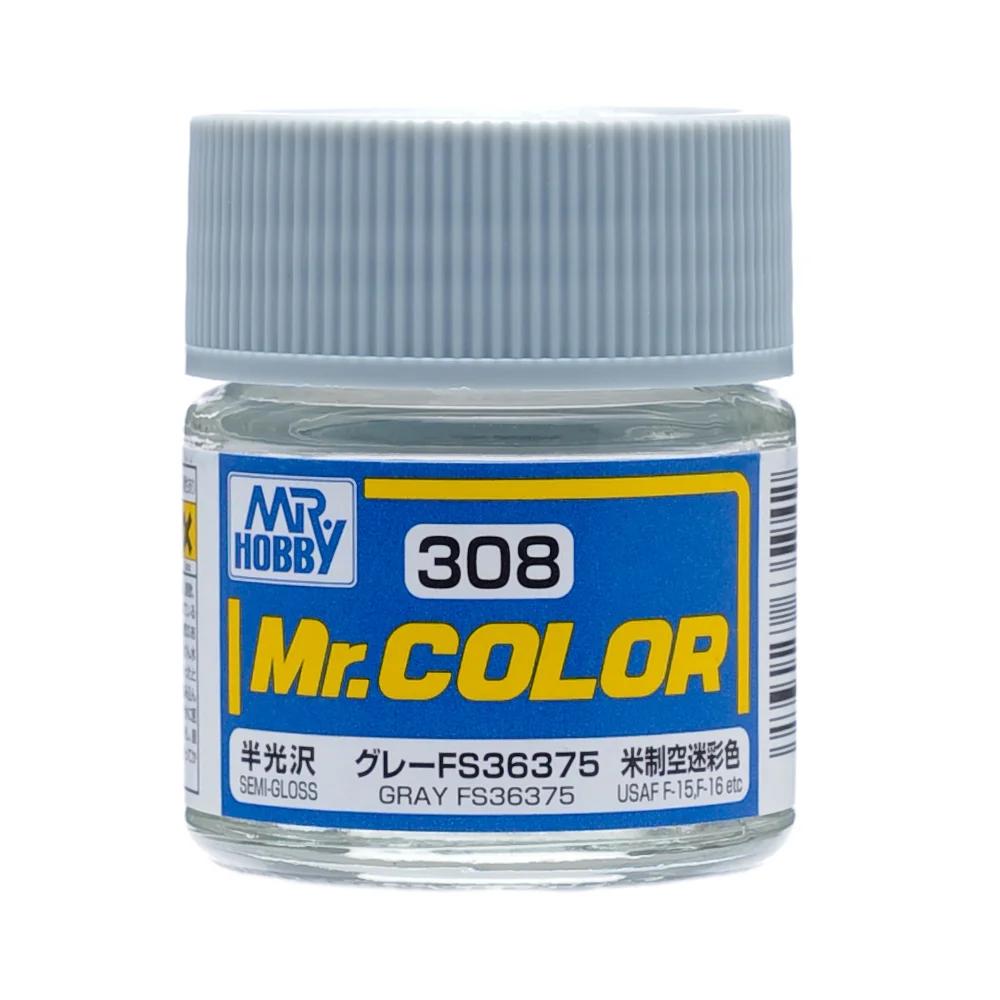 Mr. Hobby Mr. Color Gray FS36375 (C308) 10 ml — official product photo 1
