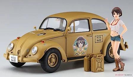 Hasegawa 1/24 Wild Egg Girls Vw Beetle 1 Model Kit — box art