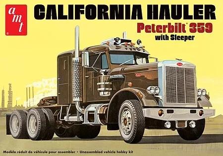 AMT Peterbilt 359 California Hauler W Sleep Model Kit — box art