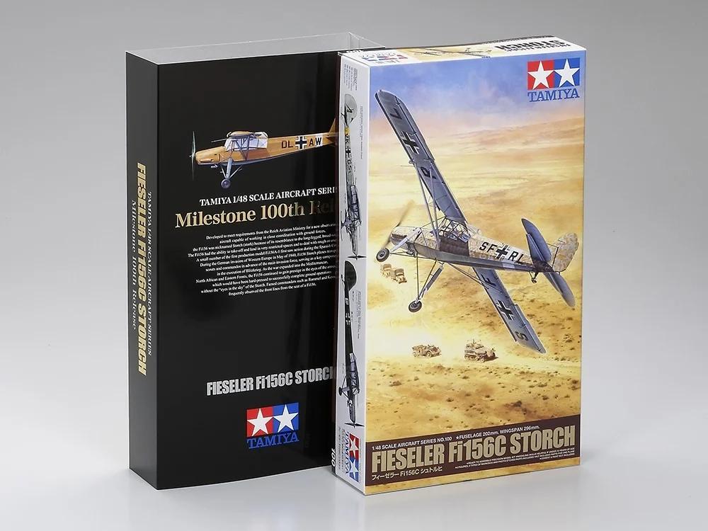 Tamiya 1/48 Fieseler Fi-156c Storch Model Kit — official product photo 1