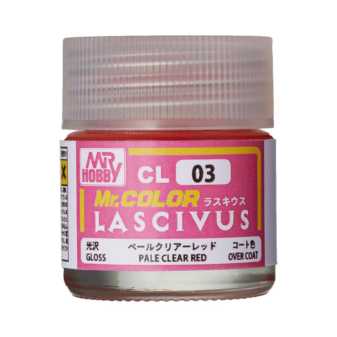 Mr. Hobby Mr. Color Lascivus Pale Clear Red (CL03) 10 ml — official product photo 1