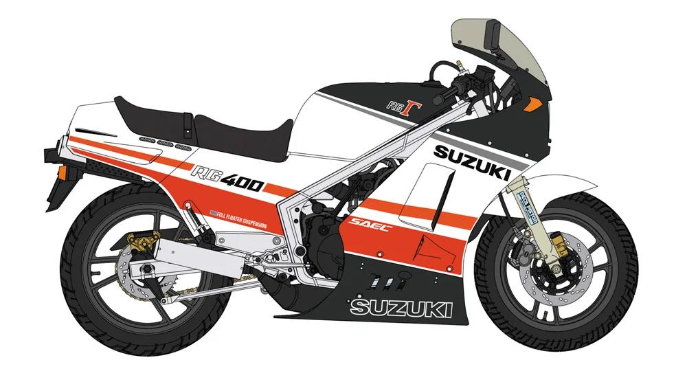 Hasegawa 1/12 Suzuki Rg400i Early W Under Cowl Model Kit — official product photo 3